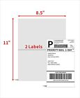8 5  X 5 5  Shipping Labels 2 Per Sheet  For Laser And Inkjet Self Adhesive