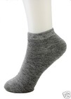 6-12 Pairs Ankle Quarter Crew Socks Cotton Sport Mens Women Size 9-11 10-13 Gray