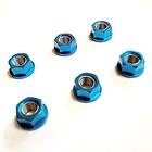 Bike It 12mm Rear Sprocket Nuts Blue Alloy   Stainless Threads   Part Spn12bu