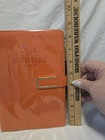 Herm  s Vip Orange Notebook Journal With Pen   magnetic Closure   reusable Cover-new