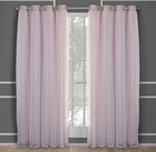 Exclusive Home Curtains Womens 52x96 Blush Set Of 2 Window Panels New