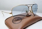 1950 s Rayban B l Usa Pilot Changeable Lens Gold 24k Gp Aviator Sunglasses 