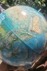 Vintage Rand Mcnally 1972 World Globe 12  With Stand In Box Orig Manual  Book