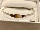 Vtg Kiddie Kraft Child Sterling  Silver Adjustable Bangle Bracelet Orig  65 