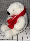 Coca Cola Polar Bear With Red Scarf Plush Stuffed Animal Plushie