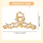 Mabor Gold Rhinestone Hair Claw Clips Large 1 Count  pack Of 1  