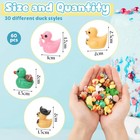 60pcs Mini Resin Animal Ducks  Tiny Ducks For Hiding  Miniature Duck Figurines 