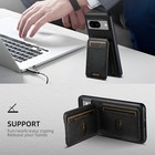 For Google Pixel 8 Pro 8 7 Pro 6a Detachable Card Holder Magnetic Leather Case