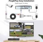  l6l  wired 4ch Dvr Security Camera System 4 1080p Waterproof Cam 500gb Hhd