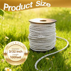 Bungee Cord Roll 1 8 Inch X 100 Feet  White Black Heavy Duty Elastic Shock Cord