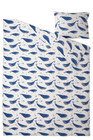 Ikea Duvet Cover   Pillow Case Blavingad Whale Single Bed Blue white Gift