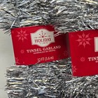 Holiday Time Silver Tinsel Garland 12 Ft Lot Of 3 Total Of 36 Ft