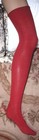 Antique Victorian Edwardian Red Stockings Hosiery Excellent   Thigh High