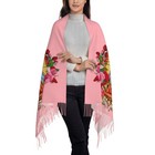 Pink Shawls And Wraps For Women Virgen De Guadalupe Catholic Floral Gifts Sof   