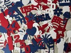 Patriotic Confetti July 4th Party Decorations America Usa 250 Birthday  - 135pc