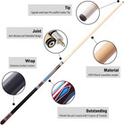 Set Of 2 Pool Cue Stick 58  2 Piece Maple Billiard Cue Stick