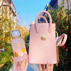 Starbucks China 2021 Pink Sakura 13oz 390ml Glass Cup With Handbag
