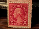 Unique Rare George Washington Red 1923  2 Cent Stamp