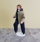 Dollhouse Miniature Man Modern Doll Porcelain Dad Father 1 12 Scale Poseable