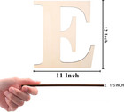 12 Inch Wooden Letter  Smooth Surface Wood Letters For Wall Decor  1 5 Inch Blan