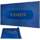 36x72 Inches Texas Holdem Poker Mat   Blackjack Table Top Casino Blue blue