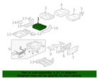 Genuine Honda Seat Cushion Foam 81332-shj-a01