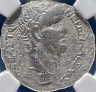 Emperor Nero Beautiful Silver Tetradrachm 54ad-68ad Ngc Graded Coin Roman Eagle