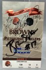 Cleveland Browns Lou Groza  Brian Sipe Autographs - Jsa Certified
