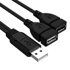 Usb 2 0 A Male To 2 Dual Usb Male Y Splitter Hub Power Cord Adapter Cable Fast