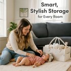 Baby Diaper Caddy Organizer - Nursery Storage Basket For Diaper Station  Baby   