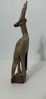Vintage 8    Hand Carved Wooden Gazelle  Figure Ibex Antelope W  Horns Amazing