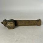 Antique 19th C Ottoman Brass Pen Box Qalamdan Traveling Inkwell Egyptian Design