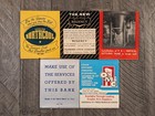 Vintage Matchbook Giant Lot Of 5 Full Feature Industrial Bank Printing Stove Etc