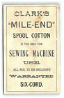 1880s Chariot Clark s Cotton Spool Mile End  White Horses Mile-end Thread