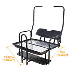 For 1982-2000 Club Car Ds Golf Cart Flip Folding Rear Seat Kit W  Grab Bar