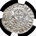 Crusaders  Cilician Armenia  Levon I  1198-1219  Silver Tram  Ngc Ms62