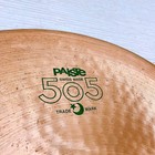 Paiste 505 Ride Cymbal 20 Inch With No Cracks Or Chips