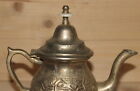 Antique Middle East Hand Made Footed Metal Teapot