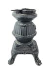 Antique Small Cast Iron Pot Belly Stove 11 5  Tall