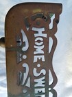 Antique Brass Fireplace Fender With Home Sweet Home On Top Aged Nicely