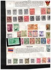 Thailand   Siam Near 60 Stamps   1 S s  On 3 Pages Used Cat   25     Lot 303-93