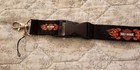 Harley Davidson Keychain Key Fob Lanyard Black Orange Motorcycle Us Ship 1 Day    