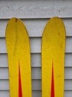 Vintage Wooden Waterskis Water Skis Yellow Hydro Dart Ws20  Measures 54 