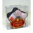 Dritz Novelty Pin Cushion Star Shape B w Polka Dots Pink Notions Nos