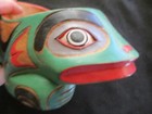 Classic Northwest Coast Design  Frog Effigy Ceremonial Bowl   Wy-0224 04642