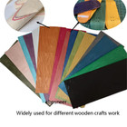 10 Color  20x10cm 0 4mm Dyed Exotic Maple Wood Veneers Marquetry For Woodworking