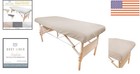 Economical Poly Cotton Massage Table Fitted Sheets - Roomy Fit For 28-32 Inches