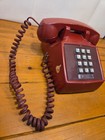 Vintage Bell System Western Electric Push Button Telephone Red