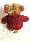 Fao Schwarz Plush Teddy Bear Red Knit Sweater Stuffed Animal W  Hang Tag