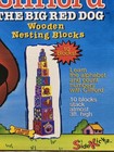 Vintage 1999 Clifford Big Red Dog 10 Wood Nesting Blocks Scholastic Side Kicks 